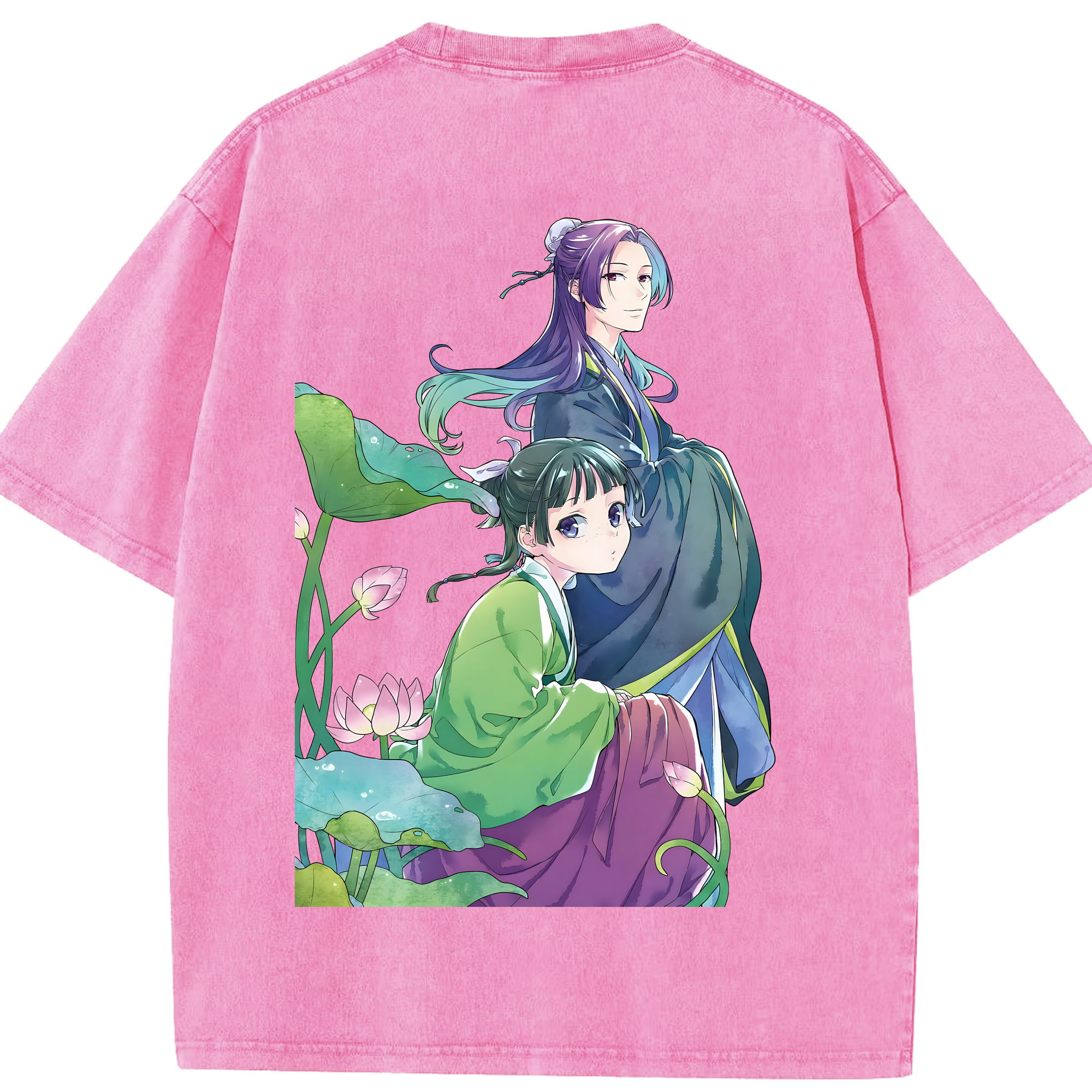 （画像用） 薬屋のひとりごと The Apothecary Diaries 綿100% ヴィンテージ風 半袖Tシャツ（背面プリント）